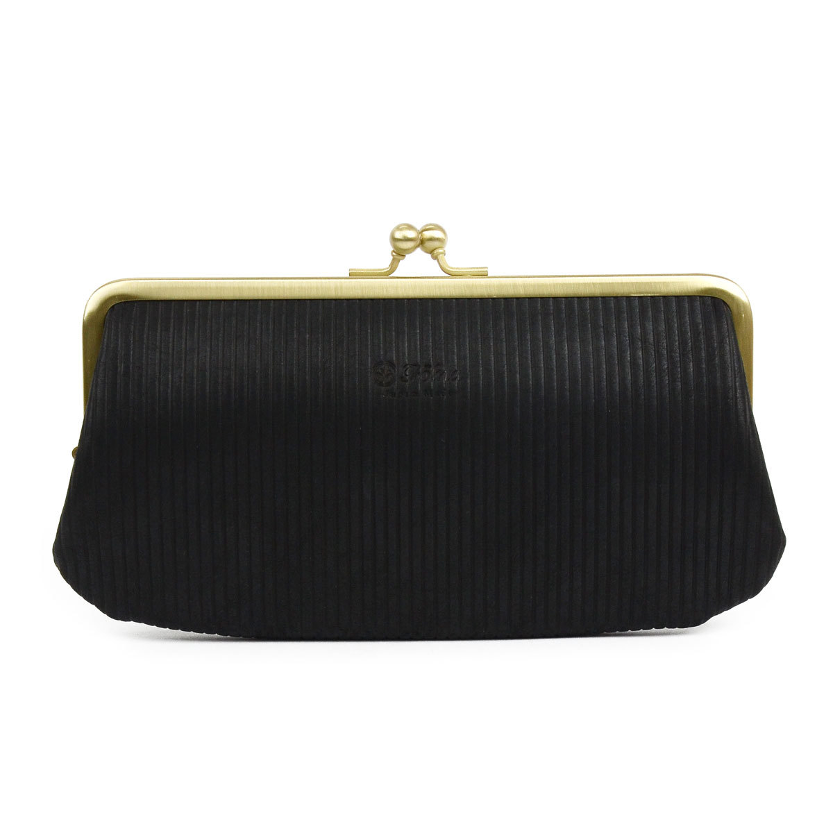 長財布 がま口財布 がまぐち 親子がま口財布 ヌメ ストライプ 型押し 牛革 本革財布 日本製 メイドインジャパン レディース Folna フォルナ Fn おさいふやさん 通販 Yahoo ショッピング