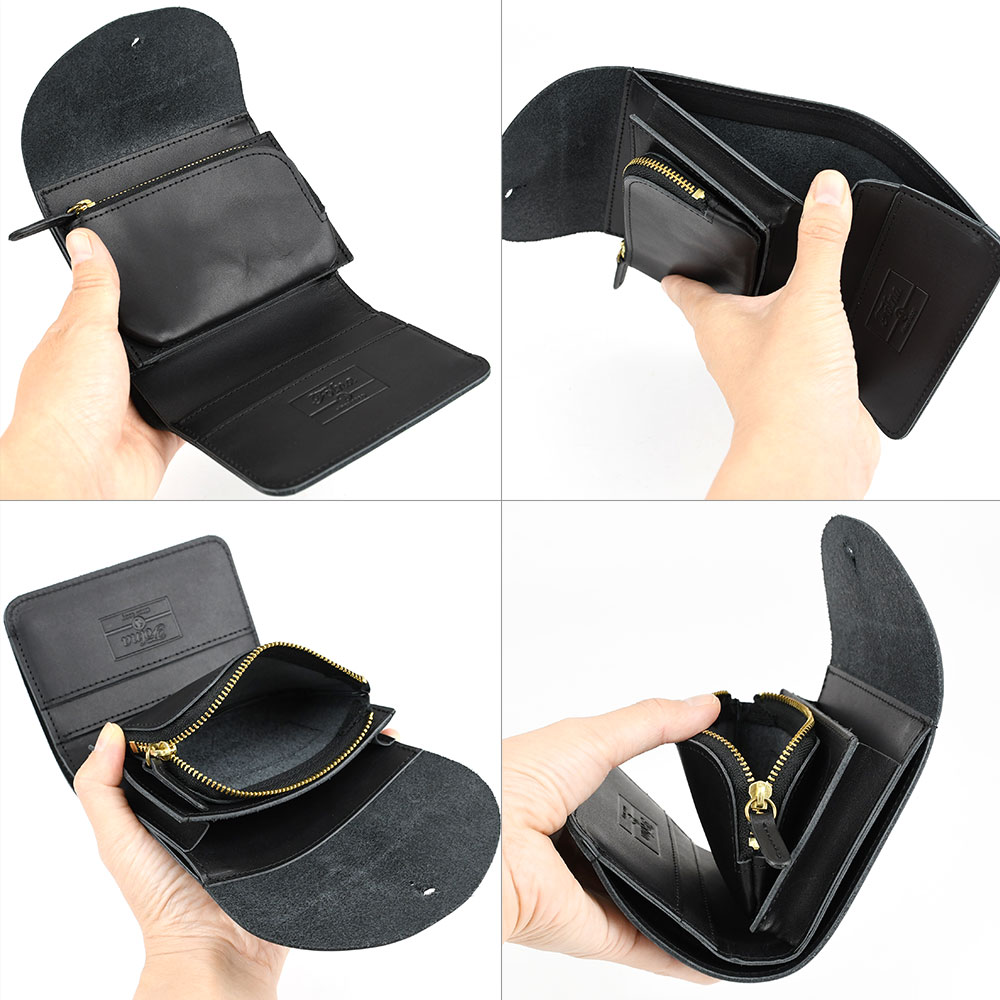 ギボシ 二つ折り財布 Folna フォルナ 二つ折り フラップ