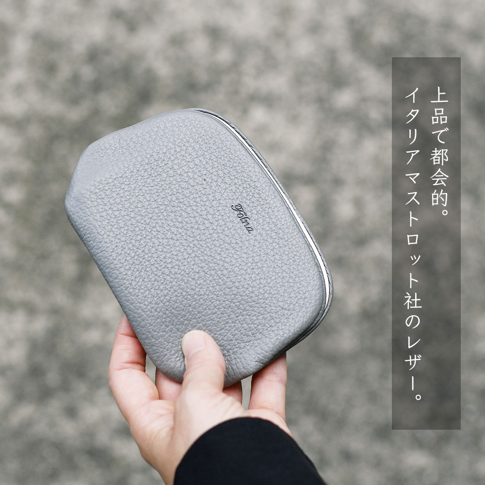 Folna 天溝がま口 コンパクトウォレット ミニ財布 薄い
