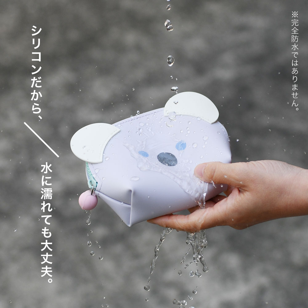 p+g design ミミヌウ オーバル メリー シリコンポーチ アニマル