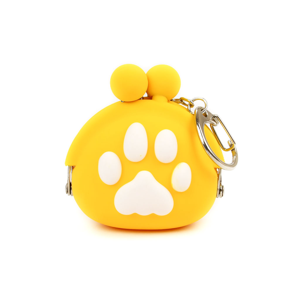 ぽちのPOCHI BABY キーホルダー シリコン がま口 小銭入れ レディース ポーチ 犬の足跡 p+g design ぽちのポチベビー