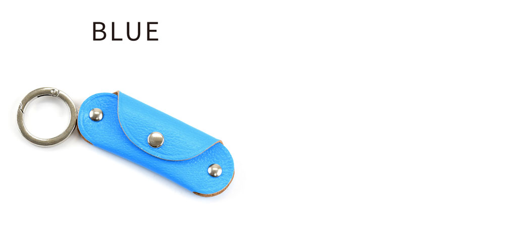 1/2 HALF KEY/PAY キーケース 蛍光レザー 小銭入れ付き スマートキー