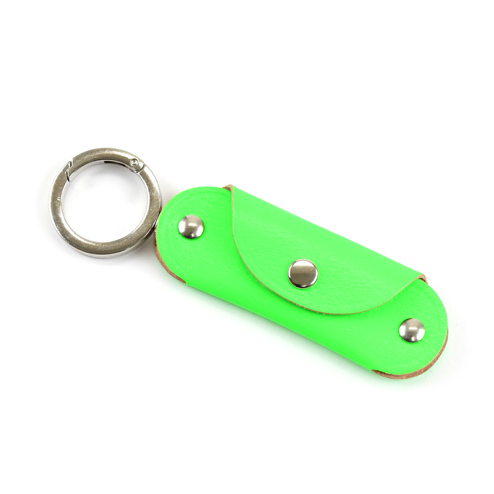 1/2 HALF KEY/PAY キーケース 蛍光レザー 小銭入れ付き スマートキー