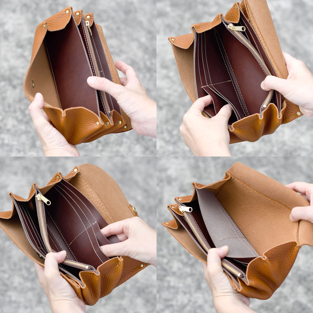 Cham 長財布 広マチ 大容量 CHAM 日本製 本革 財布 レディース