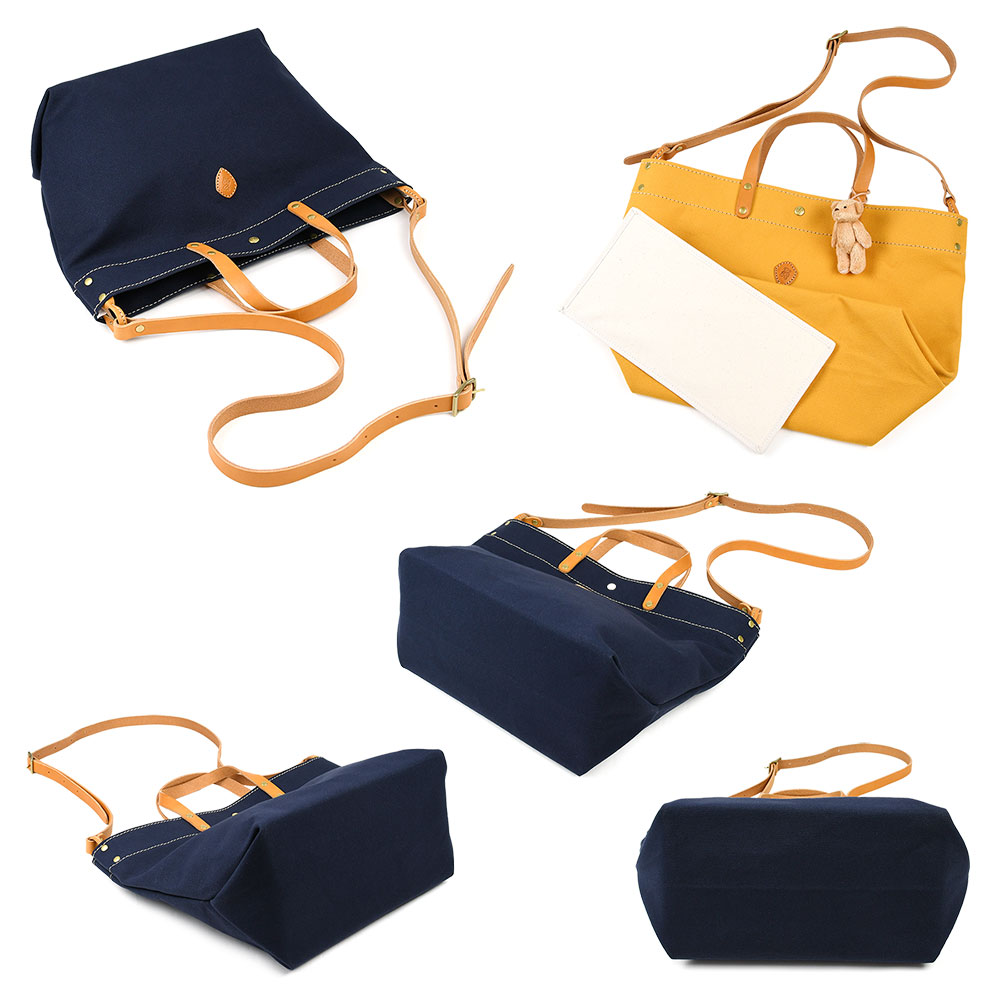 トートバッグ キャンバス L 2way ショルダー 大きめ 日本製 バニラベア