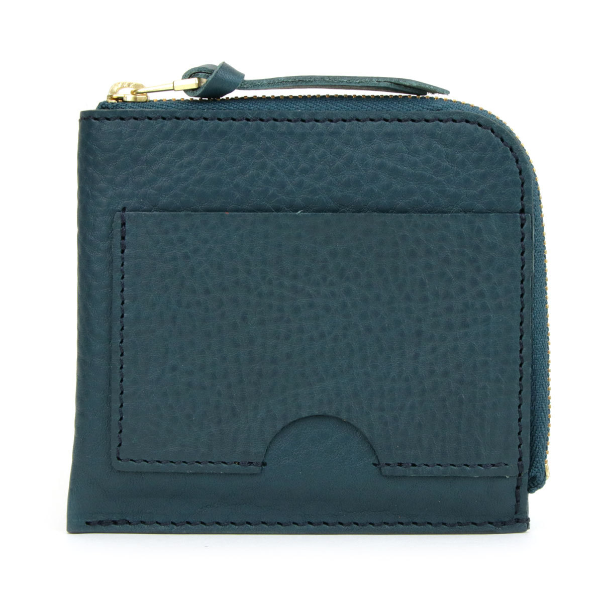 ブルーグリーン LITSTA Compact Wallet Half リティスタ コンパクトウォレット ハーフ 極小財布 イタリアンレザー  pueblo ::13509