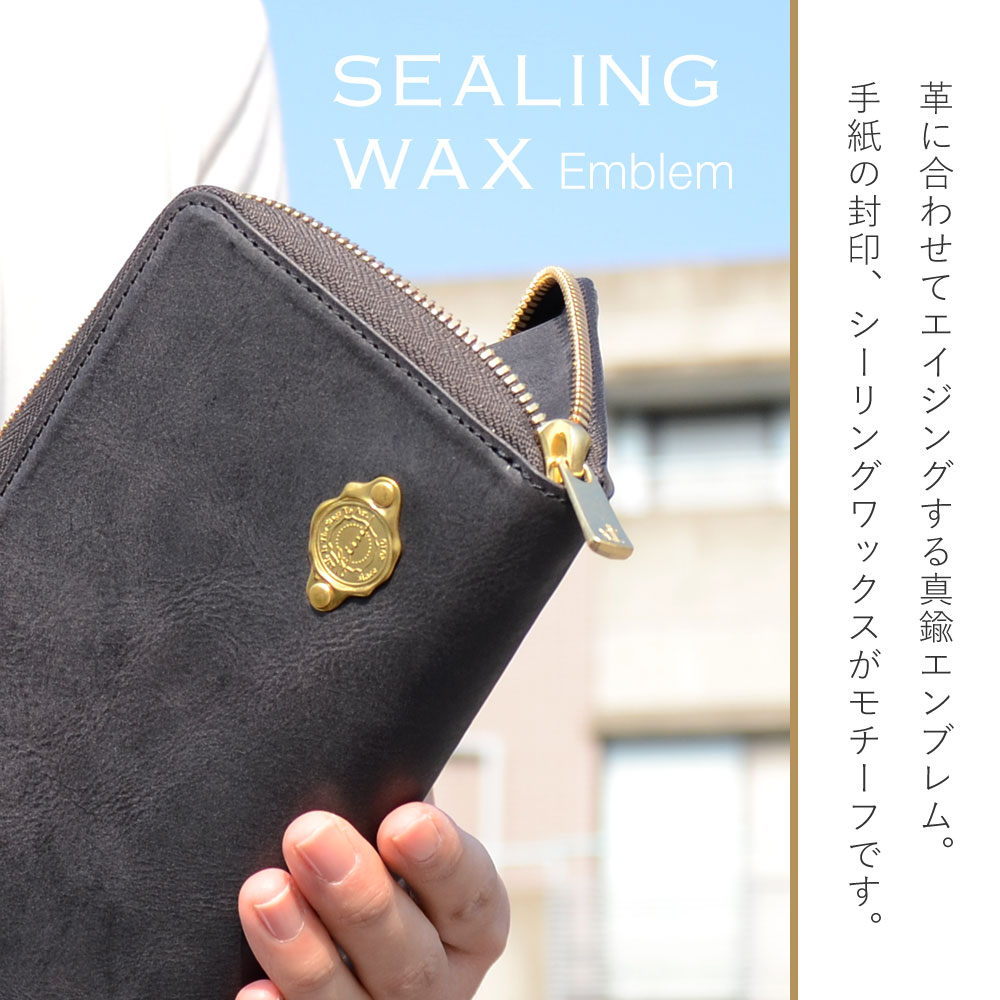 長財布 ラウンドファスナー LITSTA 日本製 本革 財布 レザー 革 EXCELLA 真鍮 本革財布 レディース リティスタ YKK ファスナー エクセラ ラウンド財布の画像