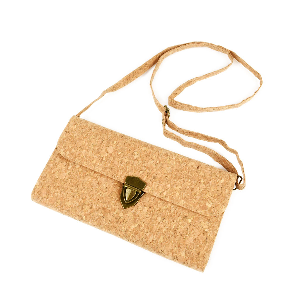 コルク お財布 ショルダー L スマホが入る 横型 軽量 メール便対応可
