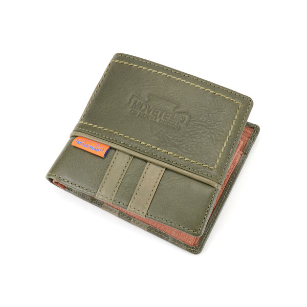 メンズ 二つ折り財布 ハーフウォレット 革財布 牛革 キップ