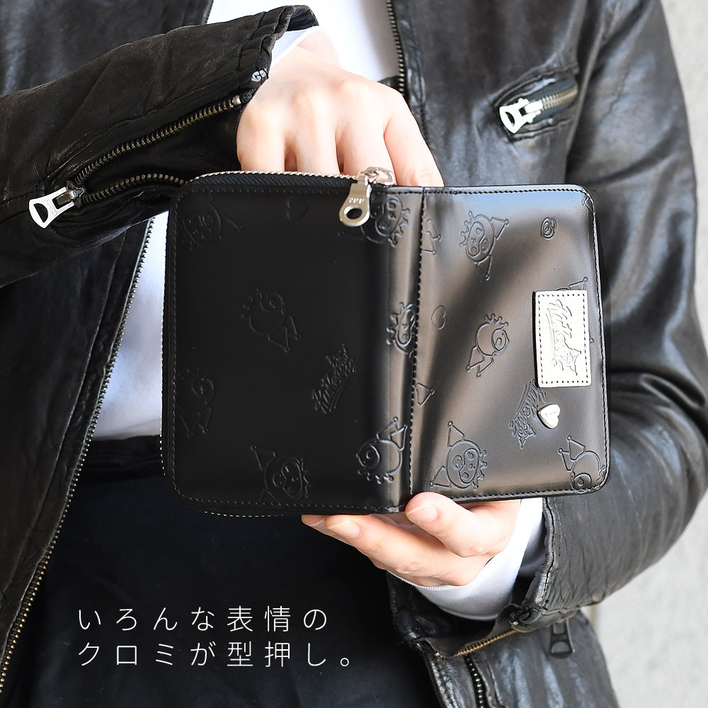 sanrio サンリオ クロミ KUROMI 二つ折り財布 ラウンド