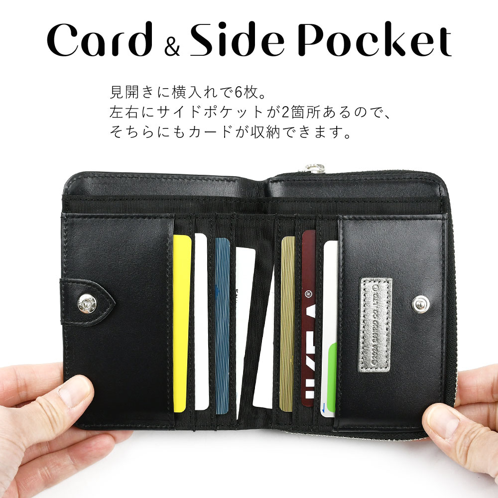 新品 財布 レディース 二つ折り ラウンド クロミ サンリオ 公式品 本革BK 財布 レディース 二つ折り ラウンド Kuromi ブランド クロミ 本