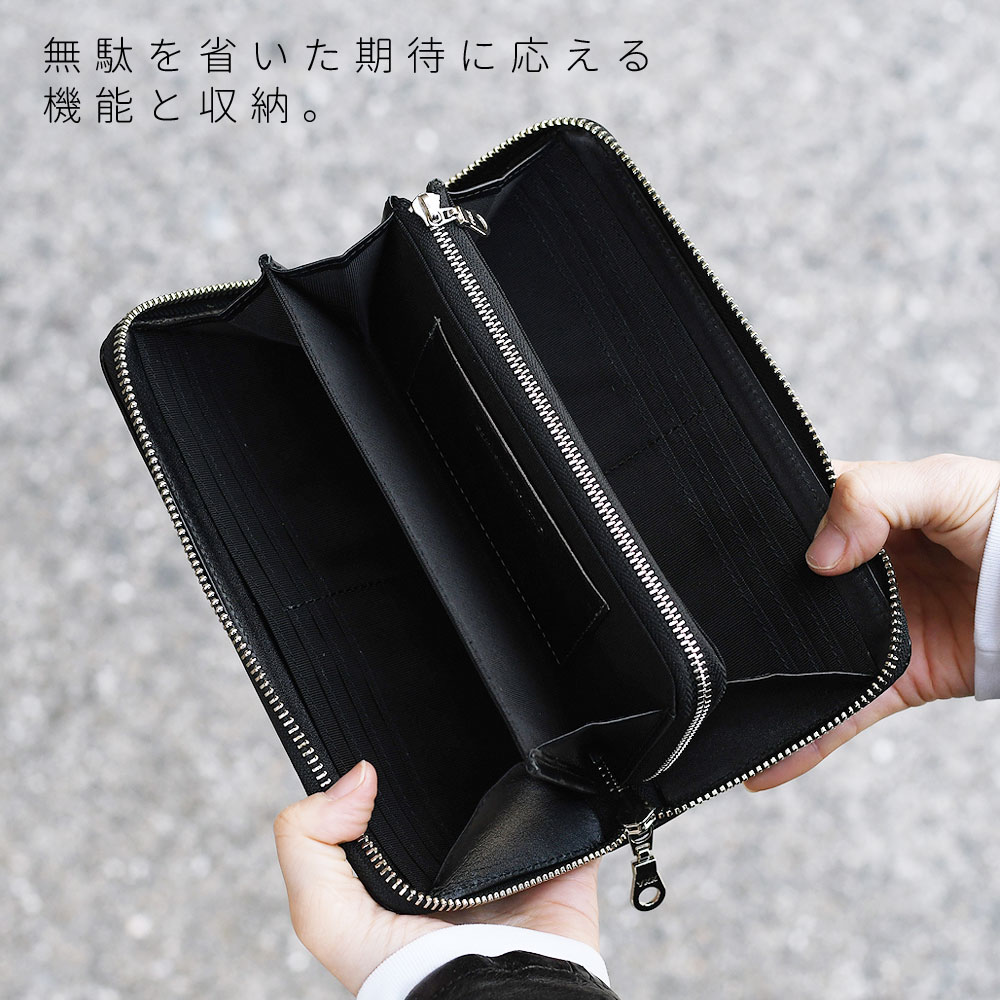 新品 財布 レディース 長財布 ラウンド クロミ サンリオ 公式品 本革 BK クロミ 財布 レディース 長財布 ラウンド Kuromi ブランド 本革