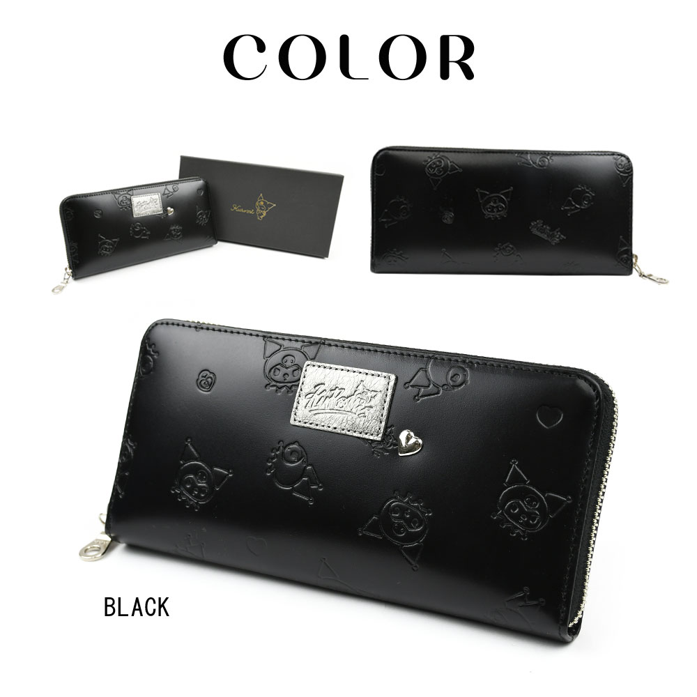 新品 財布 レディース 長財布 ラウンド クロミ サンリオ 公式品 本革 BK 楽天市場】【サンリオキャラクターズ】KUROMI クロミ 本革
