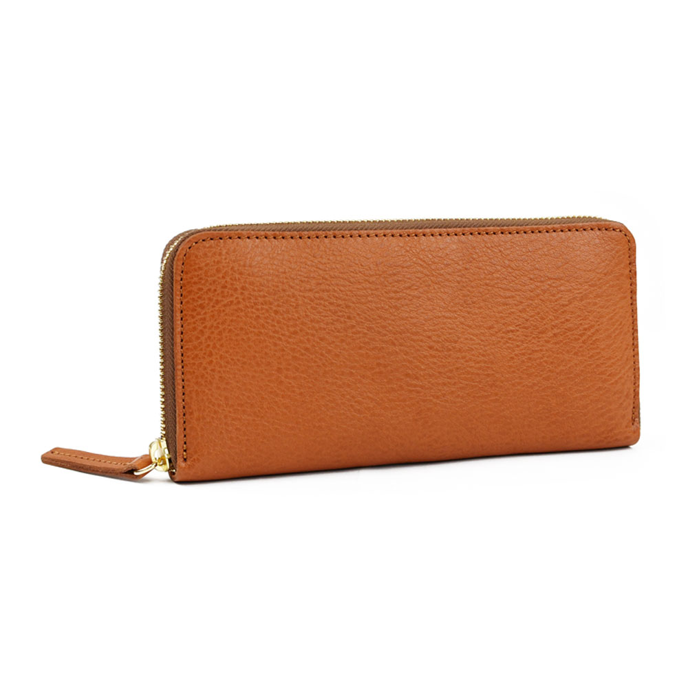 珍しい色キャメル ジャクルシー レザー 長財布