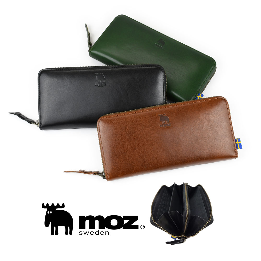 moz（モズ） 長財布 ラウンドファスナー レディース 大容量 仕切り