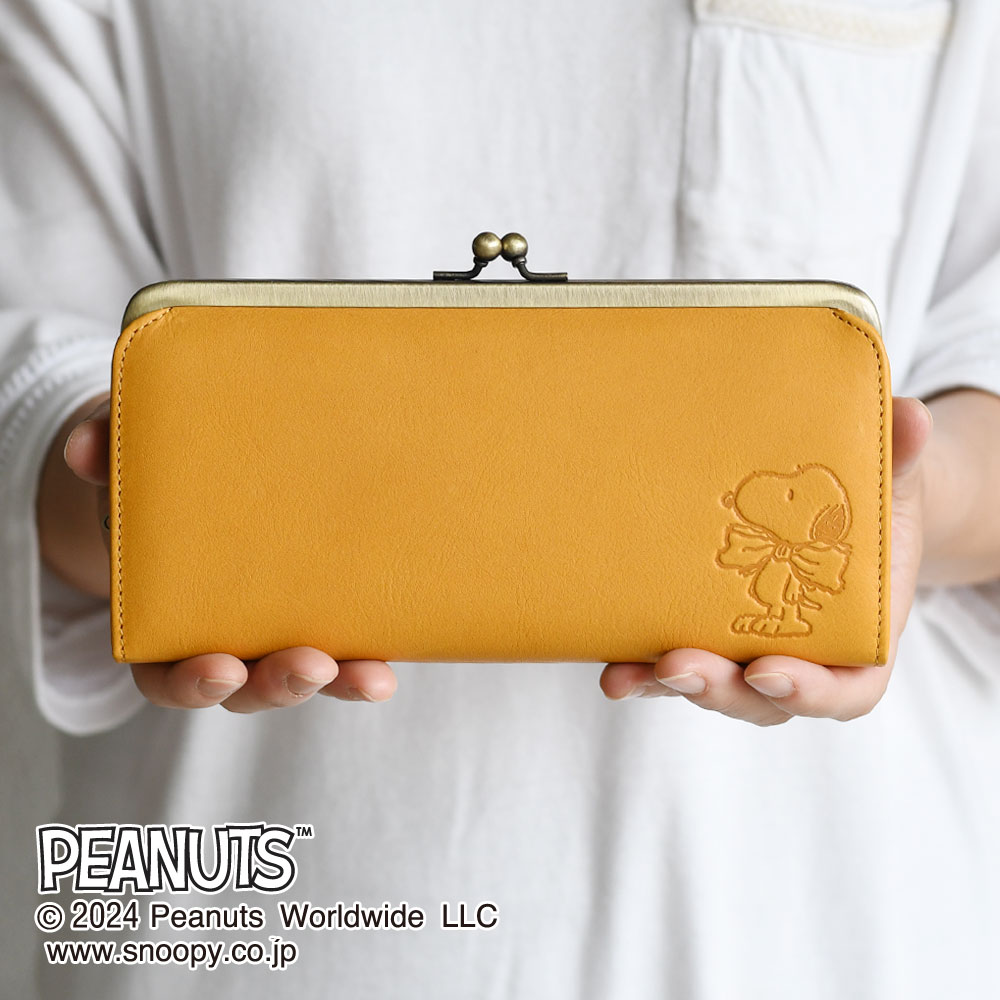 PEANUTS スヌーピー がま口長財布 レディース ギャルソン 薄型 PEANUTS スヌーピー がま口長財布 レディース ギャルソン 薄型