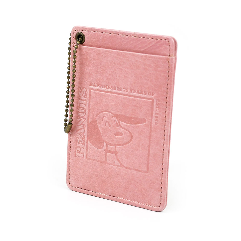 PEANUTS 75周年 スヌーピー SNOOPY パスケース 定期入れ HAPPINESS IS