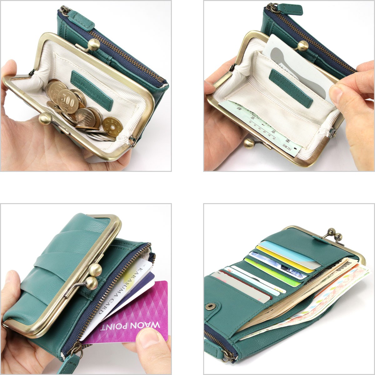 Nostalgic News（ノスタルジックニュース） がま口二つ折り財布