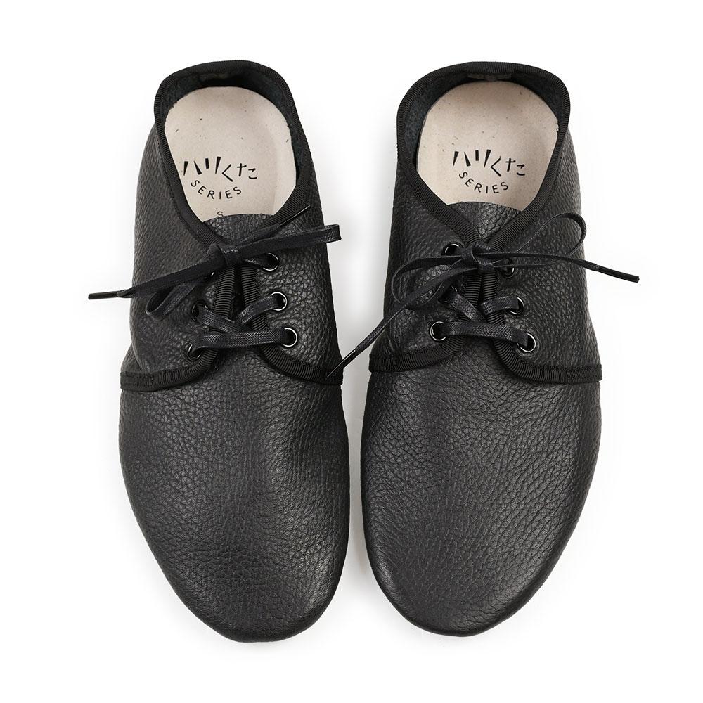 ハリくた SERIES 洗える 靴 レザー 外羽シューズ 外羽根 三つ穴 3