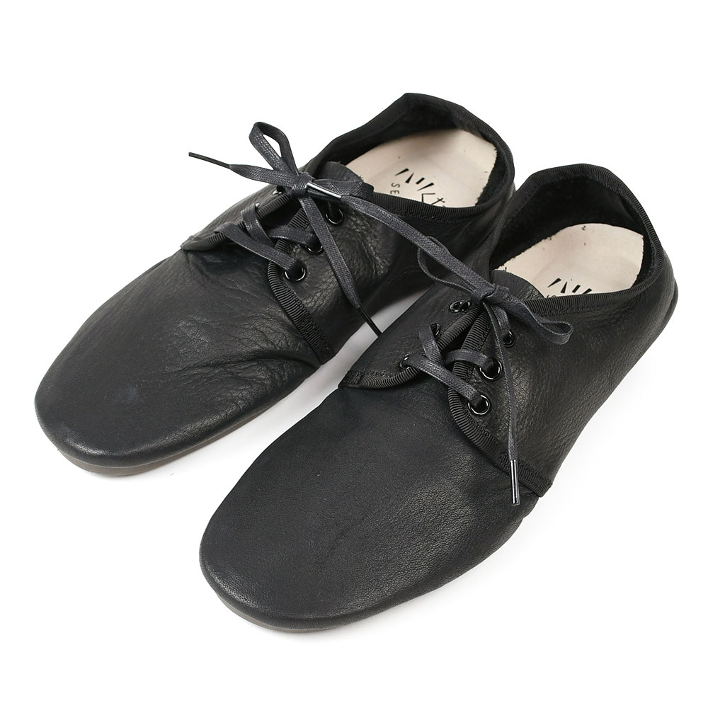 ハリくた SERIES 洗える 靴 レザー 外羽シューズ 外羽根 三つ穴 3