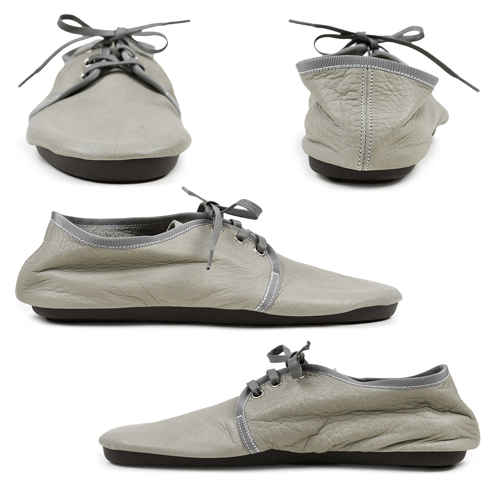 ハリくた SERIES 洗える 靴 レザー 外羽シューズ 外羽根 三つ穴 3