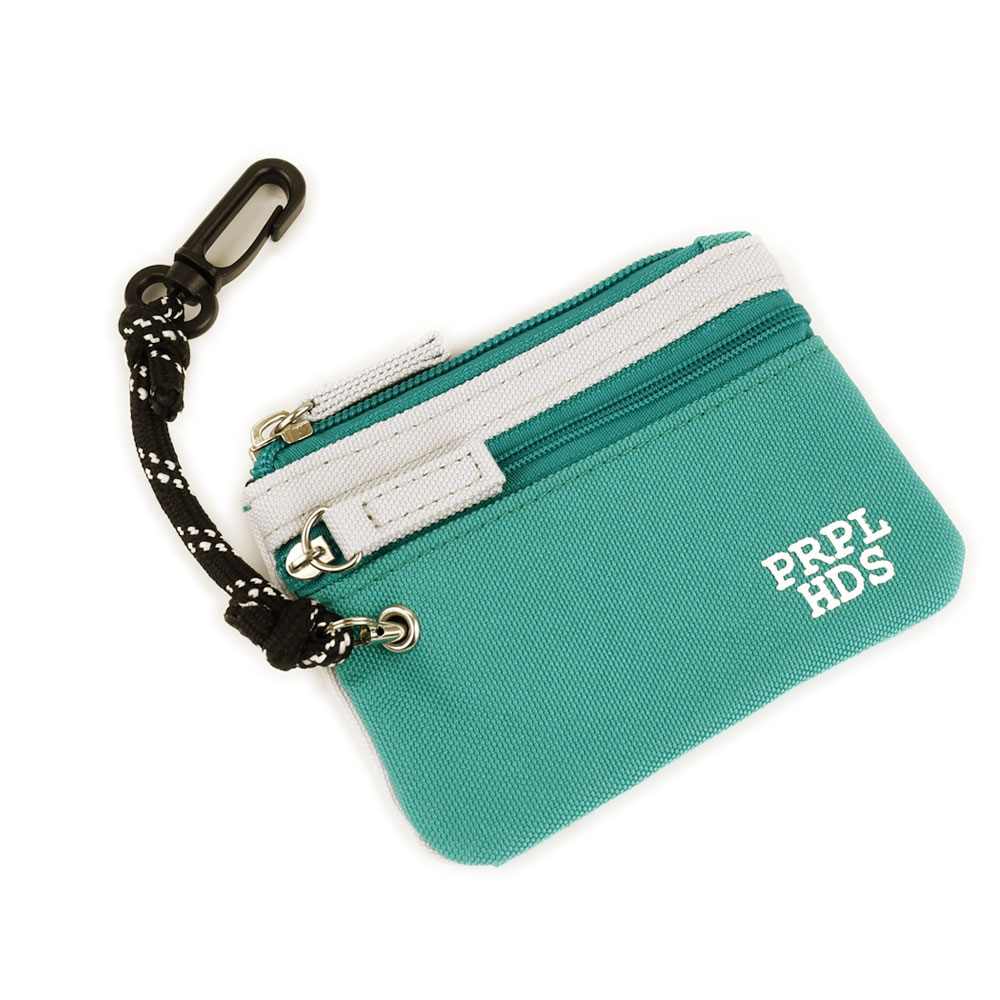 リール付き パスケース ポーチ キーケース キーリング付き