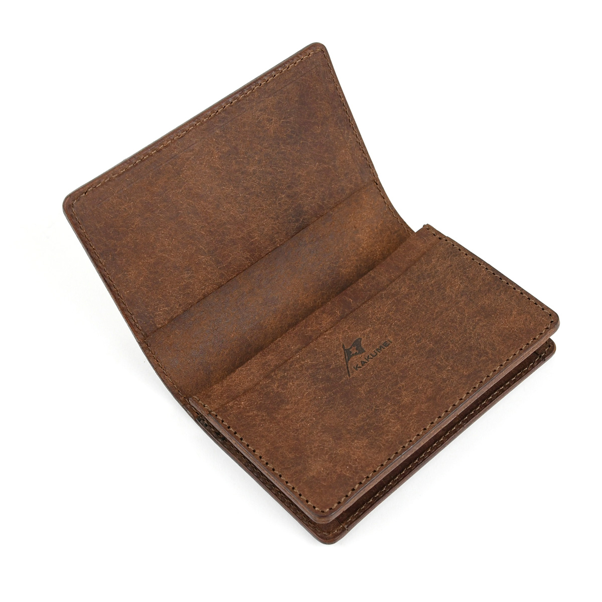 POLGON ブラウンレザー 名刺入れ 名刺入れ カードケース プエブロレザー DARK BROWN 日本製 本革 名刺