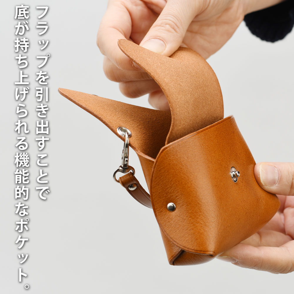 メール便対応可】ミニポーチ 持ち手ベルト付き コンパクト 日本