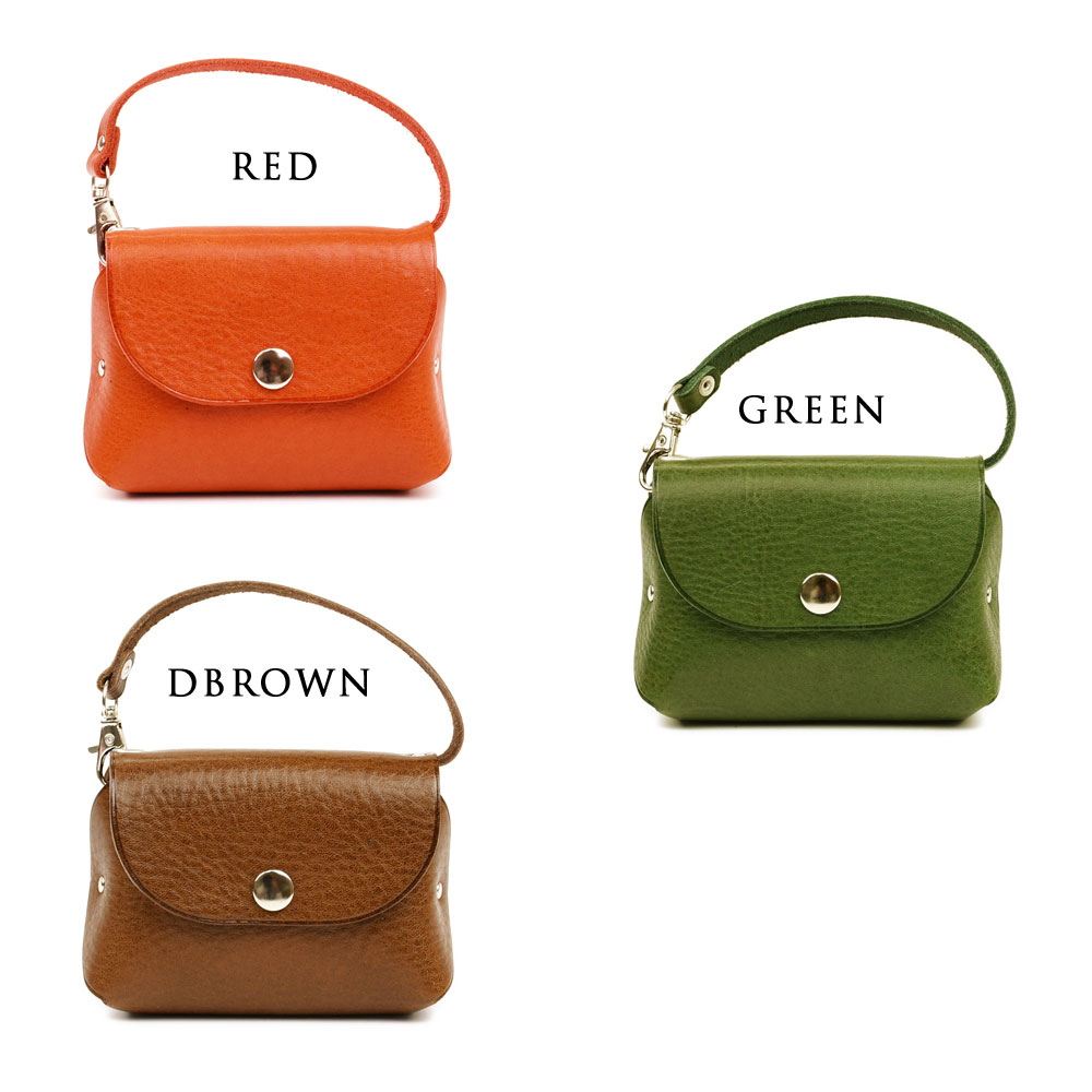 メール便対応可】ミニポーチ 持ち手ベルト付き コンパクト 日本製 姫路