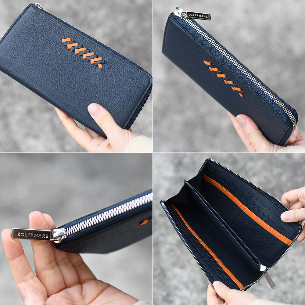 L字ファスナー長財布 SOLSOMARE ソルソマーレ ロングウォレット