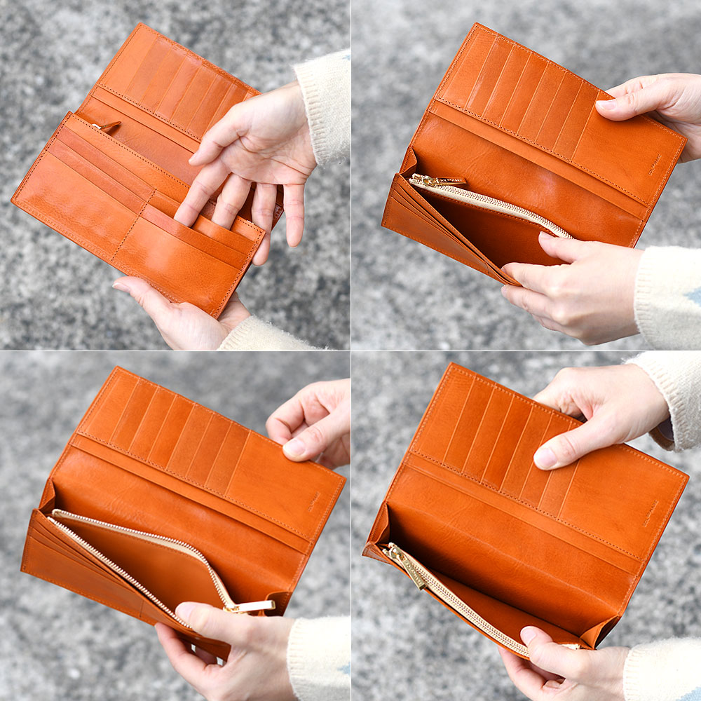 ササマチ長財布 SOLSOMARE ソルソマーレ Tramonto トラモント フラップ