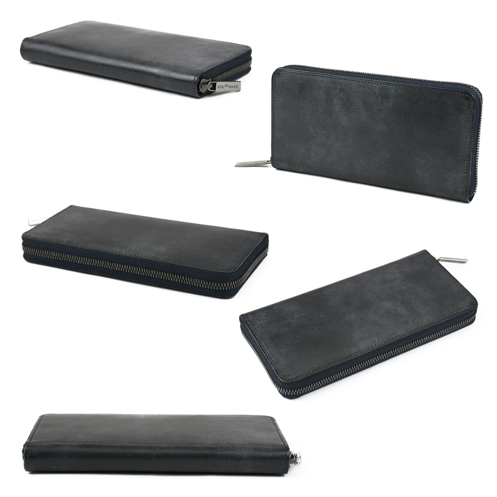 ラウンドファスナー長財布 SOLSOMARE ソルソマーレ Canale カナーレ