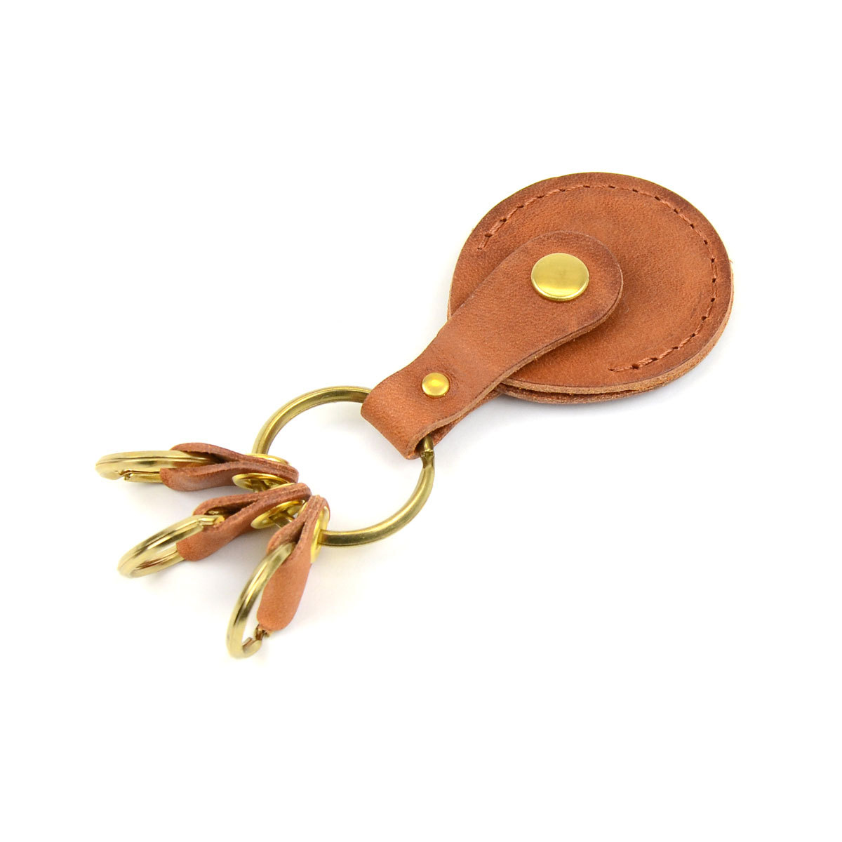 eureka leathercraft キーホルダー 500円玉【キーホルダー6