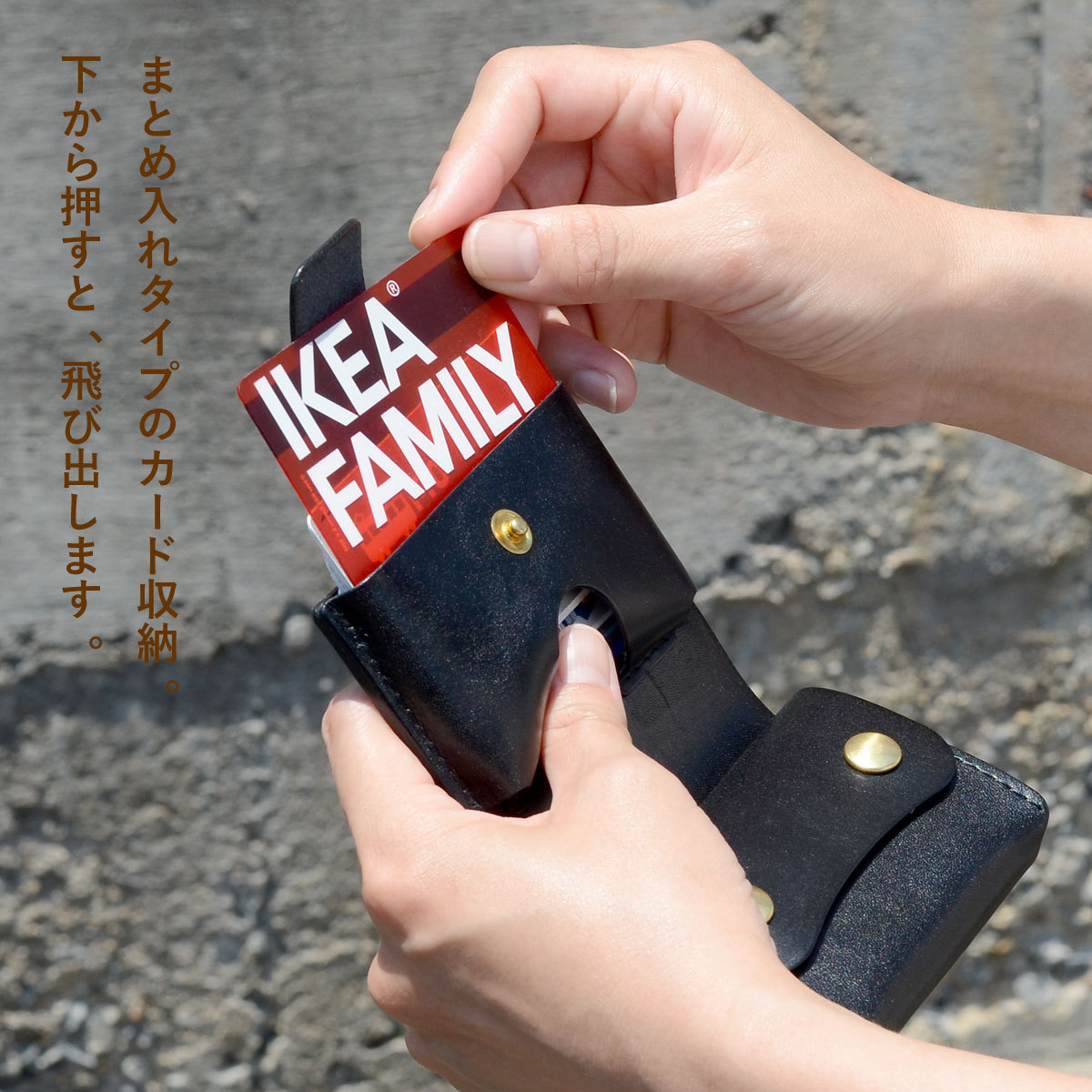 ミニ財布 レディース 二つ折り日本製 ヌメ革 eureka leathercraft ユリカレザークラフト コンパクト カードまとめて｜osaifuyasan｜08