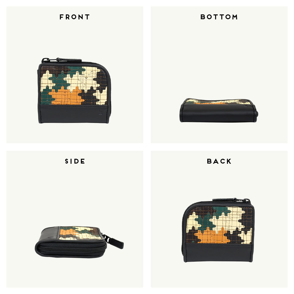 TRION（トライオン） ミニ財布 L字ファスナー l型 本革 グローブレザー