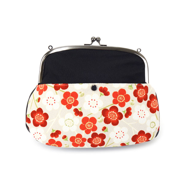 がま口ショルダーバッグ 和柄 レディース ポシェット 日本製 ミニ 6.8