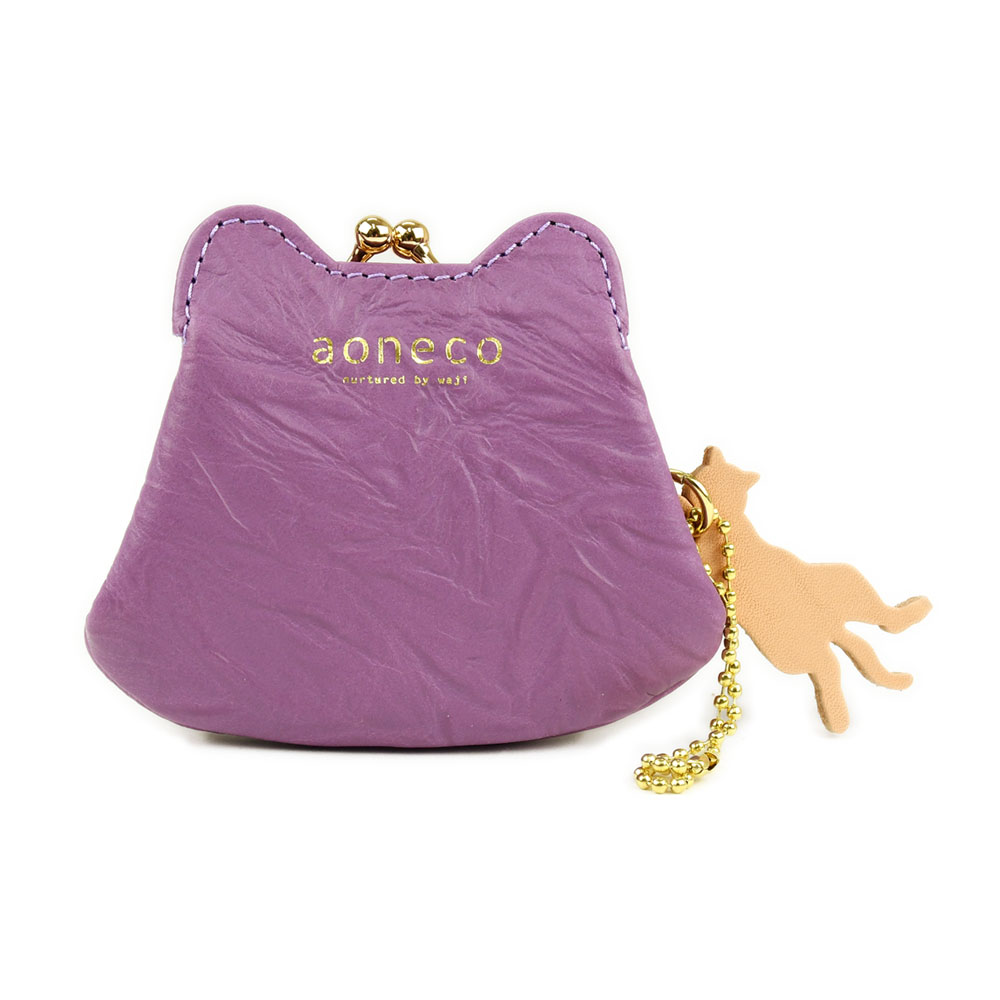 aoneco（アオネコ） 猫柄 がま口財布 小銭入れ コインケース 日本製