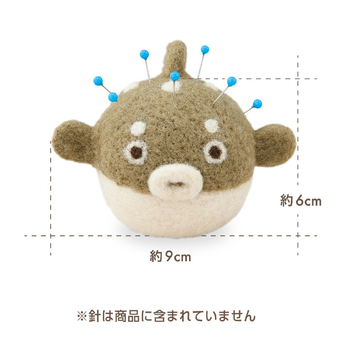 クロバー 羊毛フェルトピンクッション ハリセンボン 23-019 : おさい