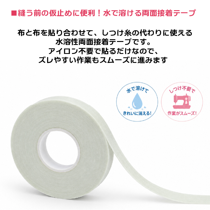 クロバー 水溶性両面接着テープ 57-899 関連画像1