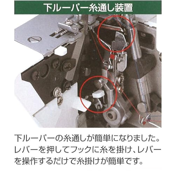 JUKI 中古 JUKI MO-113D 1本針3本糸差動送り付きオーバーロックミシン 
