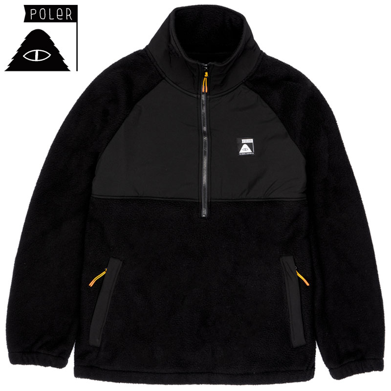 POLeR(ポーラー)『CAMP SHERPA ANORAK』BLACK L POLeR 送料無料 ポーラー POLER CAMP SHERPA ANORAK(ブラック 黒