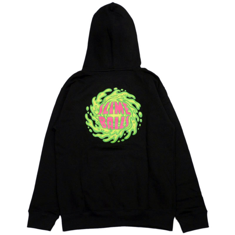 サンタクルーズ SANTA CRUZ スライムボール SLIME BALLS SLIME SB LOGO PULLOVER HOOD(ブラック 黒  BLACK)スライムボールパーカー SLIME BALLSパーカー スライム