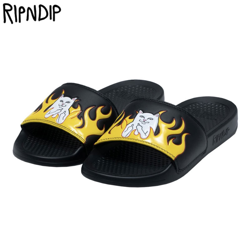 リップンディップ RIPNDIP WELCOME TO HECK SLIDES(ブラック 黒 BLACK)リップンディップサンダル  RIPNDIPサンダル リッピンディップサンダル RIP N DIPサンダル