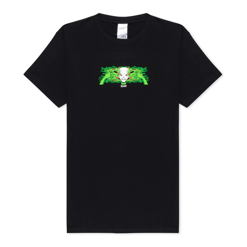 関税込み♪【RIPNDIP】Psychedelic ロゴ ★ 半袖 シャツ RIPNDIP リップンディップ SKULL FACE TEE(ブラック 黒 BLACK