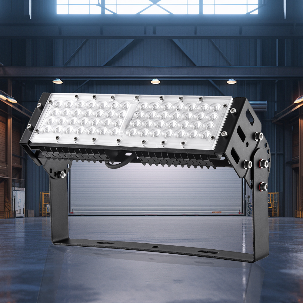 ★一体式★LED投光器 50W×2 防水 屋外用 100V 高さ3m調整可能 特価 LED投光器 屋外用 50W 500W相当 高輝度 10000LM 色温選択可 屋外