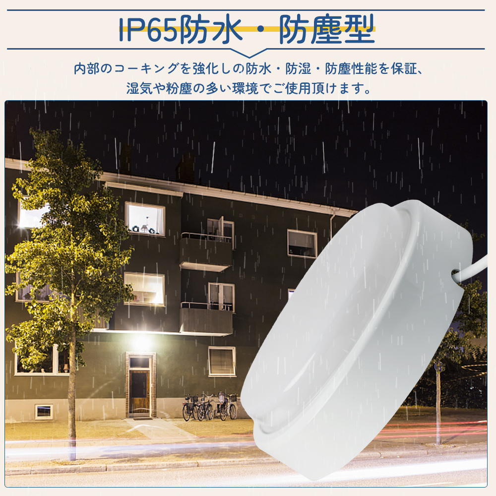 浴室照明 バスルームライト 丸型 20W  ip65 防湿・防雨型 天井直付型・壁直付型 浴室灯 ledシーリングライト ledポーチ灯 バスルーム照明 防湿ライト PSE認定済｜osakanumberone｜15