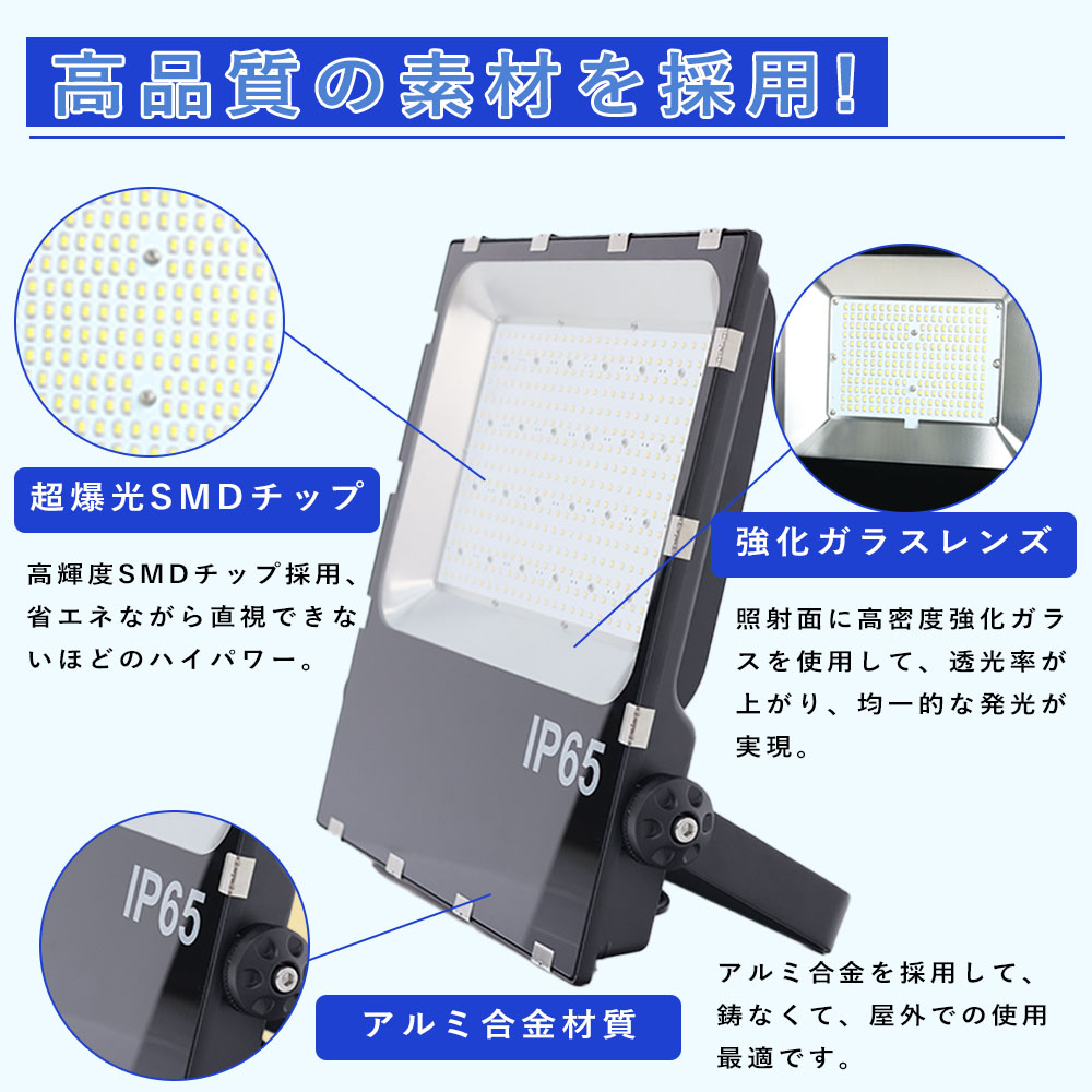 63%OFF!】 チップ 工事用ライト 12000LM ledライト 100v 1200ｗ相当 LED作業灯