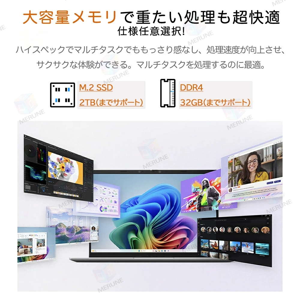 Windows11✨メモリ8GB✨大容量500GB✨カメラ✨初期設定済み ノートパソコン 初期設定済 windows11 第13世代 日本語配列キーボード