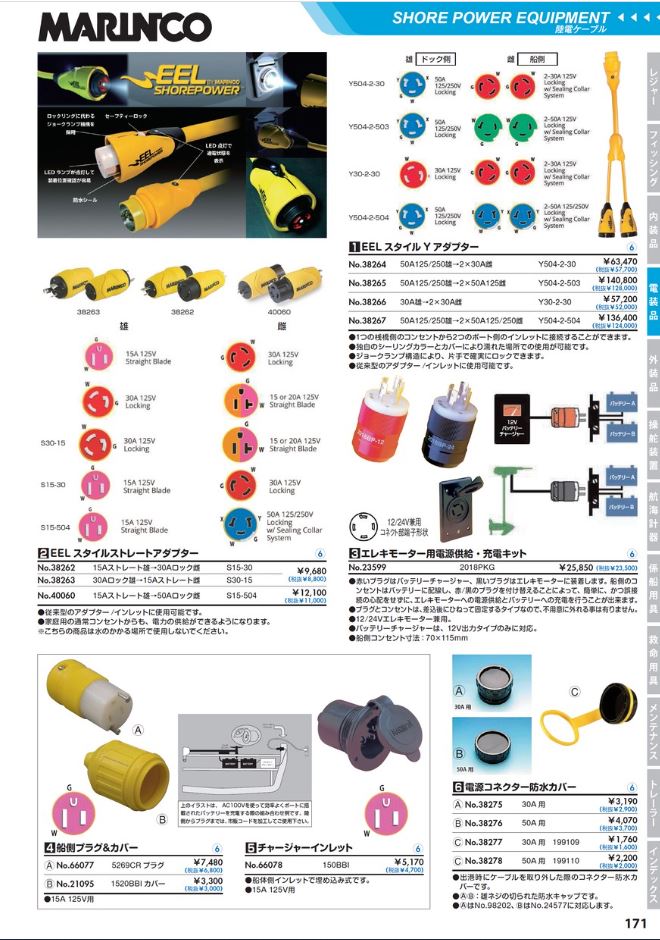 エレキモーター用 充電・電源供給用コンセントキット : 23599 : ユニマットマリン - 通販 - Yahoo!ショッピング