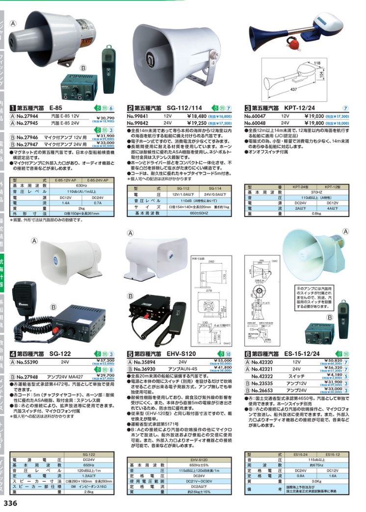 第五種汽笛 KPT-12 12V ボート ホーン 船舶 第5種 ニッコー JCI認定品 スイッチ付属 小型 軽量 :60047:ユニマットマリン -  通販 - Yahoo!ショッピング